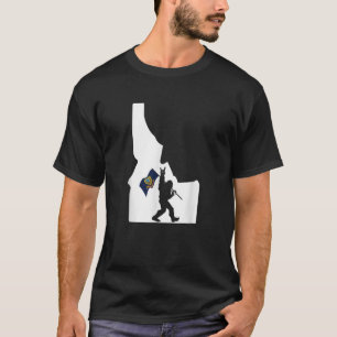 T-shirt Bigfoot Rock and Roll Silhouette Etat de Idaho Fl