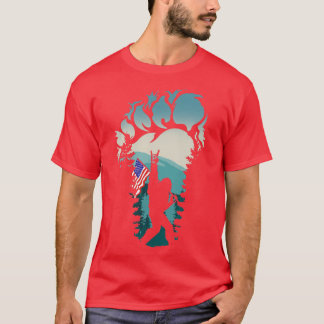 T-shirt Bigfoot Rock n rouleau drapeau américain 4 juillet