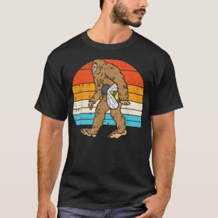 T-shirt Bigfoot Sasquatch Bee Sunset Retro Beekeeper Men W