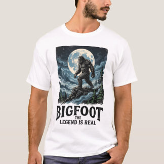 T-shirt Bigfoot Sasquatch dans les bois 