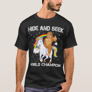 T-shirt Bigfoot se cacher et chercher champion du monde
