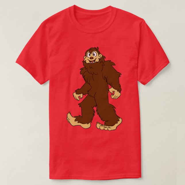 T-shirt Bigfoot se lance dans un voyage à pied (Design devant)