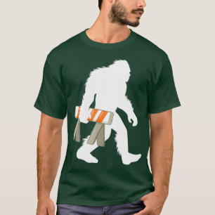 T-shirt Bigfoot Sécurité Édifice routier Sasquatch Constru
