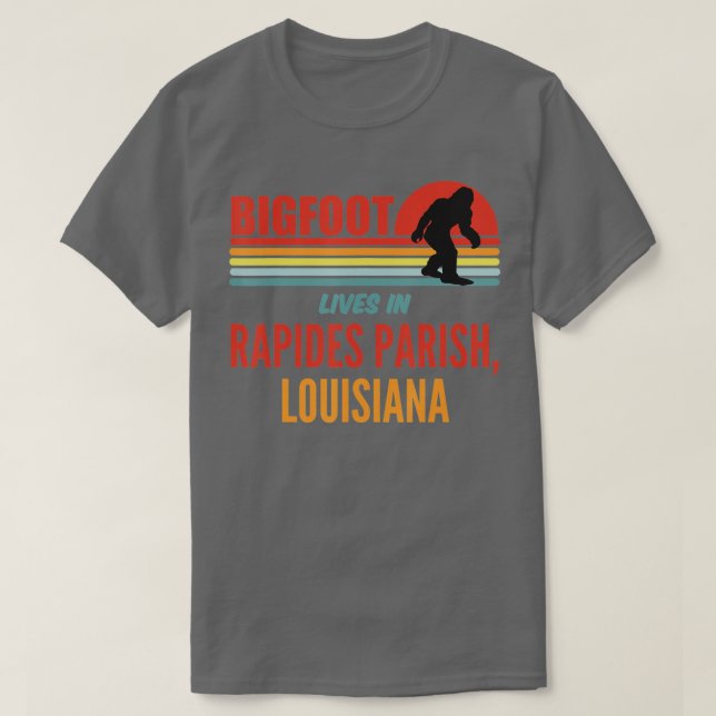 T-shirt Bigfoot Sighting In Rapides Parish Louisiana (Design devant)