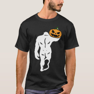T-shirt Bigfoot transportant Citrouille drôle Costume d'H