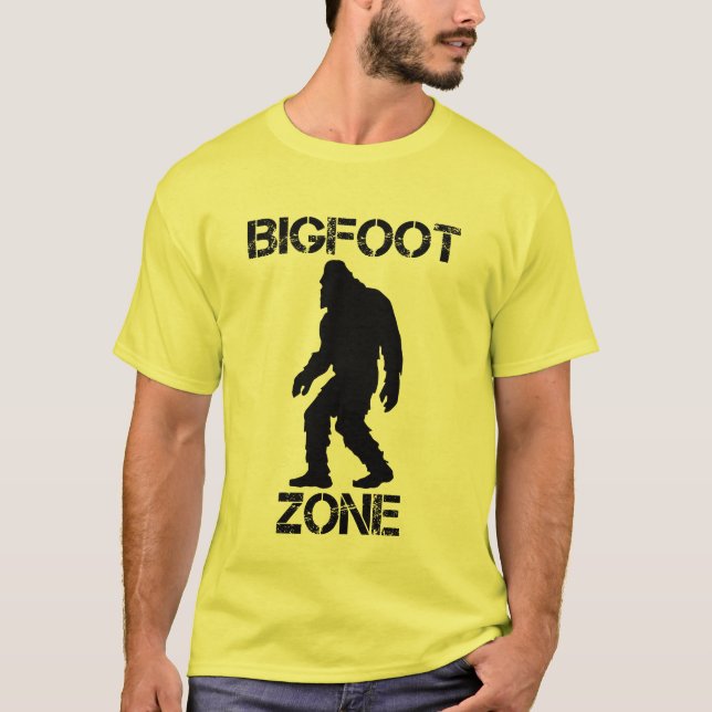 T-shirt Bigfoot Zone Funny Bigfoot (Devant)