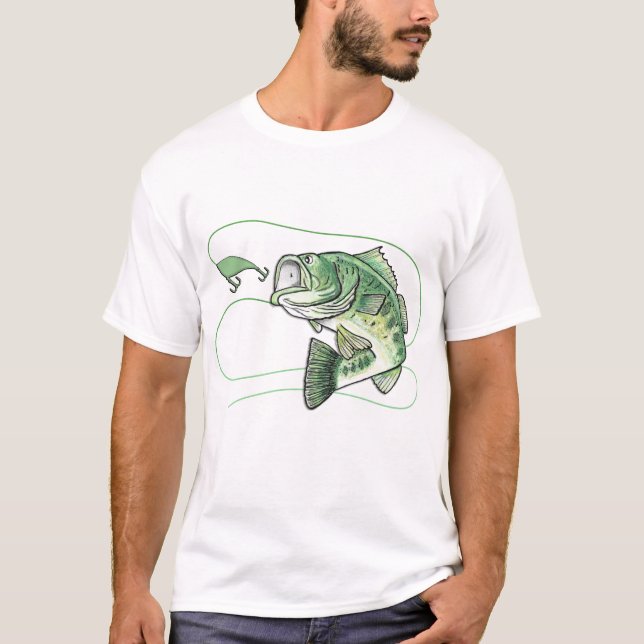 T-shirt Bigmouth Jumping Bass Fishing (Devant)