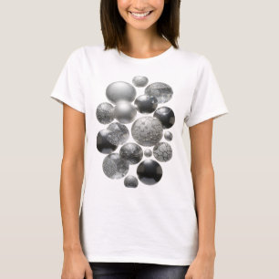 T-shirt Bijouterie en pierre précieuse argentée Cool Art à