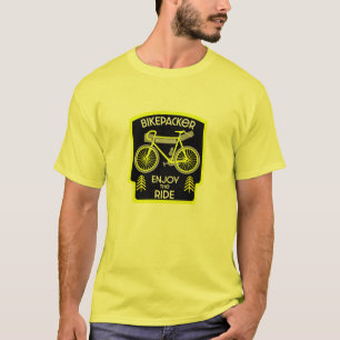T-shirt Bikepacking Débordement Tourisme Camping