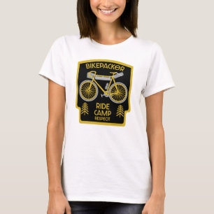 T-shirt Bikepacking Débordement Tourisme Camping