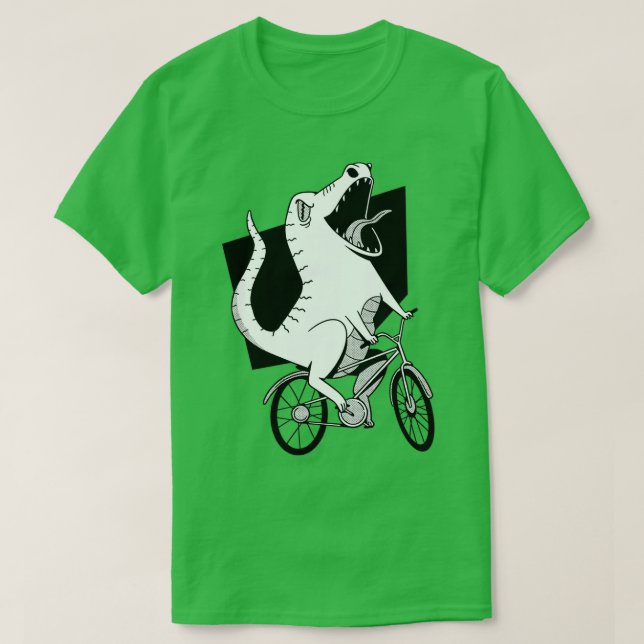 T-SHIRT BIKER DINOSAUR (Design devant)