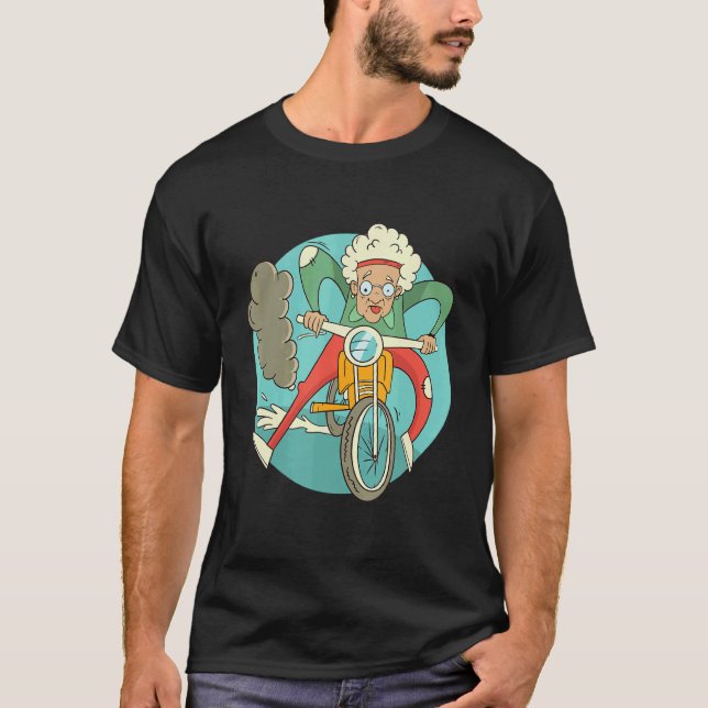 T-shirt Biker Grandmother   (Devant)