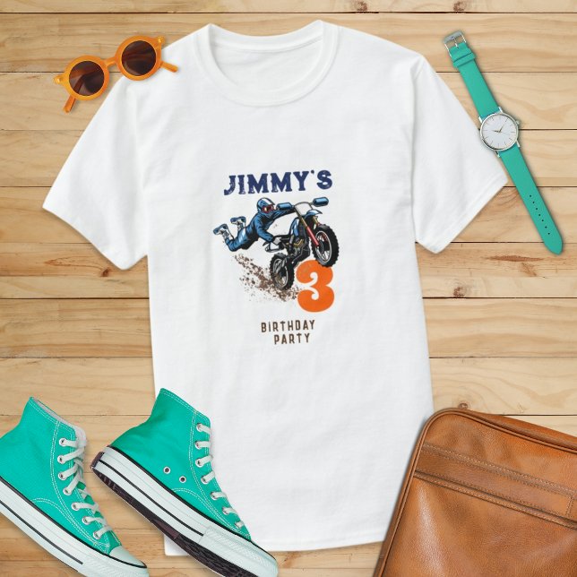 T-shirt Biker Kid Dirt Stunt Vélo Anniversaire (Créateur téléchargé)