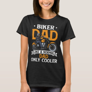 T-shirt Biker Papa Comme Un Papa Normal Seulement Glacière