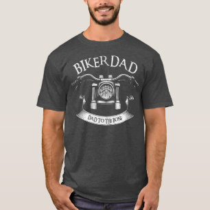 T-shirt Biker Papa Moto Papa À La Fête des pères Os