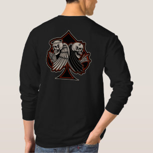T-shirt Biker Saint ou Sinner Ace de Spades Old School