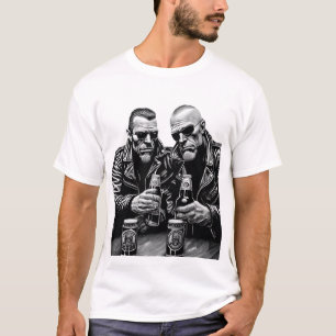 T-shirt Bikers Et Bières