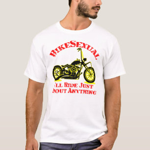 T-shirt Bikesexual Je roulerai à peu près partout ©