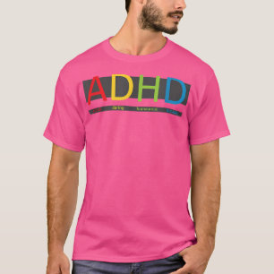 T-shirt BikingForAutism femmes ADHD Chemise, Bleu, Petite 
