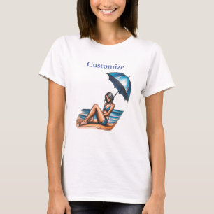 T-shirt Bikini Girl Beach Napping Thunder_Cove