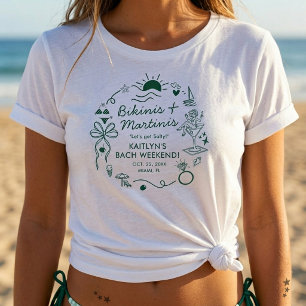 T-shirt Bikinis & Martinis Soirée de Bachelorette sur la P