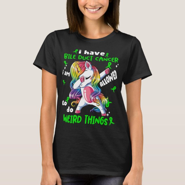 T-shirt Bile Duct Cancer Awareness Ribbon Support Cadeaux (Devant)