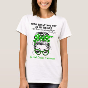 T-shirt Bile Duct Cancer Awareness Ribbon Support Cadeaux