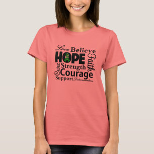 T-shirt Bile Duct Cancer Collage de l'espoir