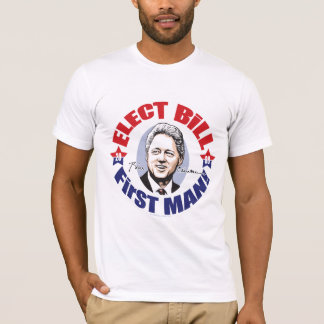 T-shirt Bill Clinton pour la première chemise de monsieur