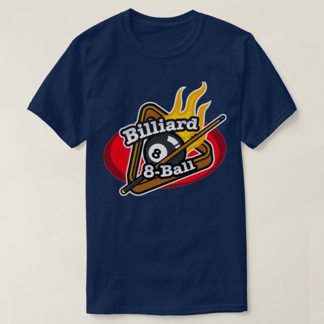 T-shirt billard 8 boules (Design devant)