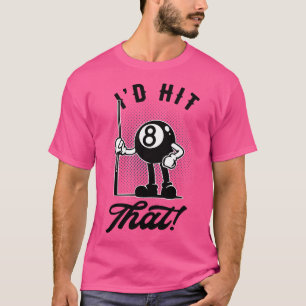 T-shirt Billard 8ball Drôle toon Pool Snooker