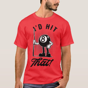 T-shirt Billard 8ball Drôle toon Pool Snooker