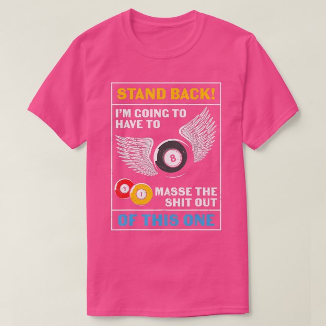 T-shirt Billard amusant (Design devant)