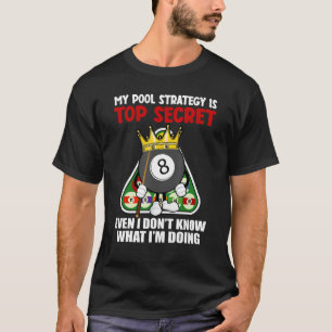T-shirt Billard amusant Art Pour Hommes Femmes Billard Poo