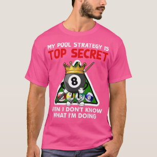 T-shirt Billard amusant Art Pour Hommes Femmes Billard Poo