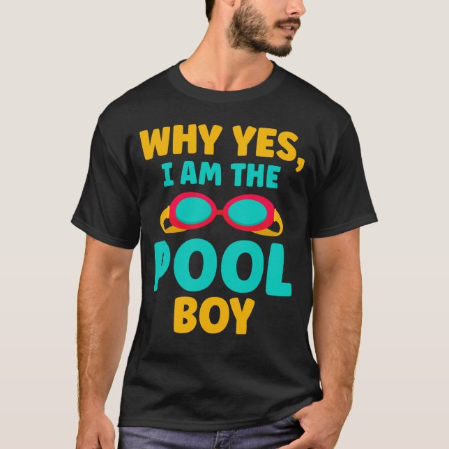 T-shirt Billard amusant Baignade amusante (Devant)