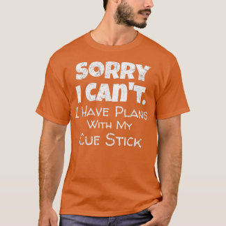T-shirt Billard amusant Cue Stick Citation Billard Snooker