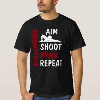 T-shirt Billard Amusant De Piscine Tirer La Cible