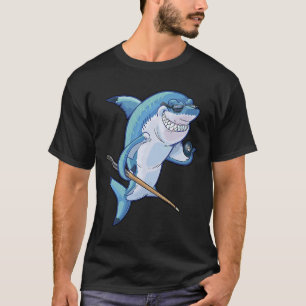 T-shirt Billard amusant requin de piscine