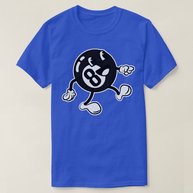 T-shirt Billard Ball toon 8Ball (Design devant)