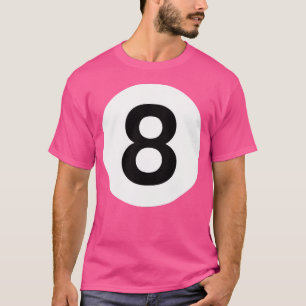 T-shirt Billard de 8 balles Tableau Huit balles