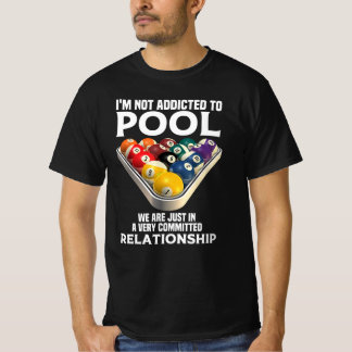 T-shirt Billard en rack amusant toxicomane