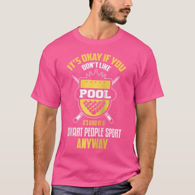 T-shirt Billard Funny Sport Billard Joueur de billard (Devant)