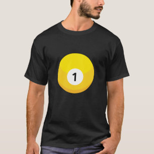 T-shirt Billard jaune numéro un