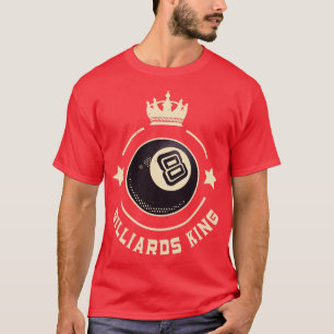 T-shirt Billard King 8Ball Retro Snooker