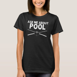T-shirt Billard Pour Hommes Femmes Joueuses De Billard 8 B