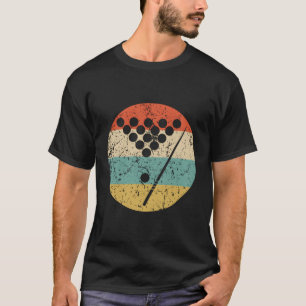 T-shirt Billard Vintage Retro Pool