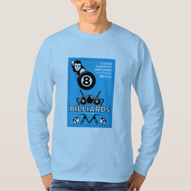 T-shirt Billards de poche vintages (Devant)