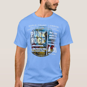 T-shirt Billet de concert Punk Rock 80s Londres Squelette