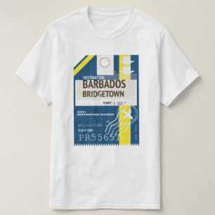 T-shirt Billet de voyage Bridgetown Barbade